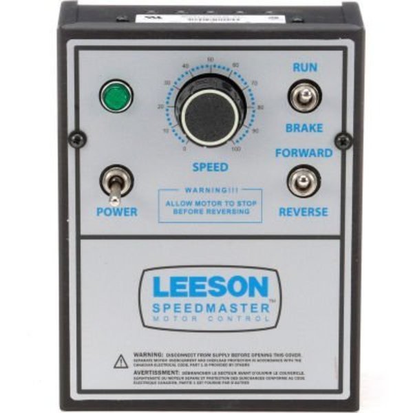 Leeson Motors DC Controls SCR Series, PWM Series , NEMA 1, Reversing, 1-1/8-1HP/1/4-2HP, 115/230V, Leeson Electric, Mfr#: 174308